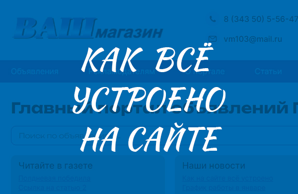 Как всё устроено на сайте